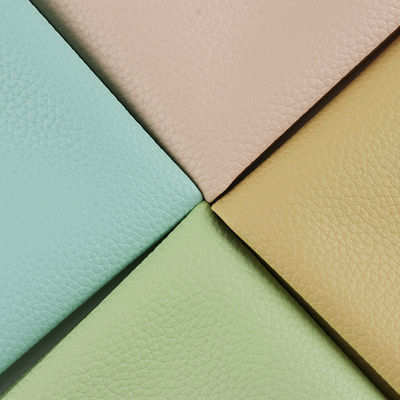 Bolso sintético de lichi de cuero PU con fondo cepillado de 1,2 mm de grosor