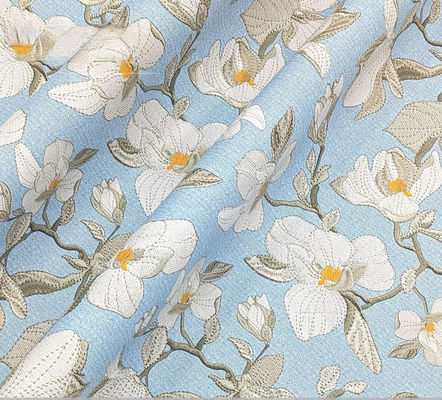 0.8mm Impreso base de flores cepillado de cuero de PVC para bolso de mano caja de embalaje de caja de teléfono uso de decoración