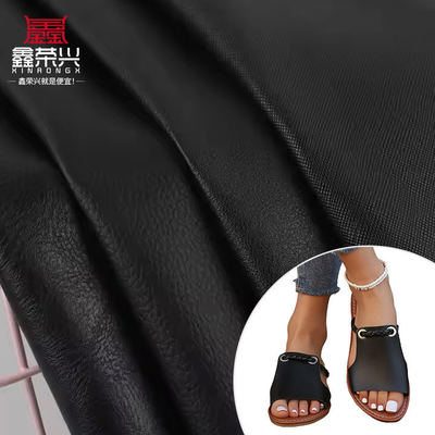 Cuero sintético artificial de PVC con respaldo doble cepillado al por mayor, varios patrones en relieve para bolsos, sofás y materiales de cuero sintético