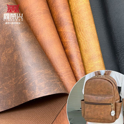 Cuero artificial sintético con textura de elefante de PVC de 1,4 mm para bolsos, carteras, artículos para el hogar, sofás y materiales de cuero sintético