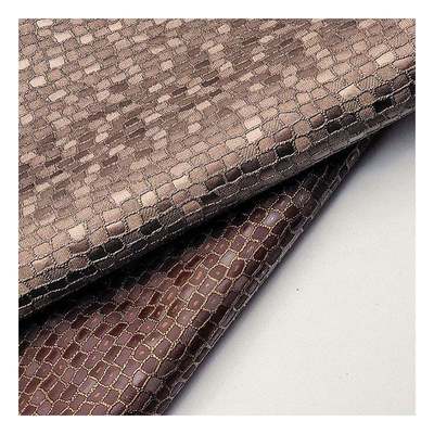 Venta al por mayor Pvc Piedra Perla Patrón de grano Cuero sintético Artificial Embalaje Cartera Caja de zapatos Cuaderno de notas Tejido de cuero falso