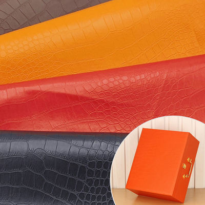 Pvc de grano de cocodrilo de cuero sintético cartera de bolsillo zapatos de cuaderno tejido de cuero
