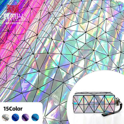 Especialidad PU espejo láser triangulación de cuero sintético equipaje bolso de mano zapatos bolso cosmético tela de cuero
