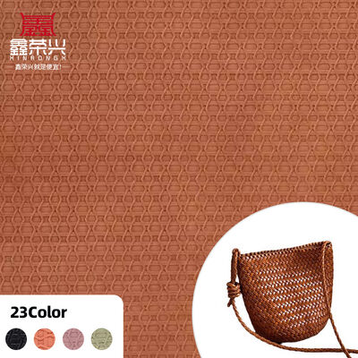 PVC Vintage tejido de patrón de cuero sintético artificial para la bolsa zapatos Sofá billetera de coche Decorar cinturón Tejido de cuero falso