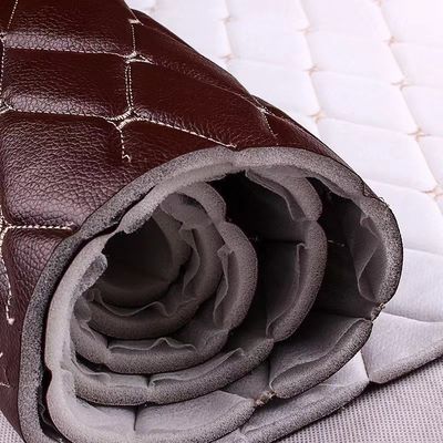 Alfombra para automóviles PVC Material de cuero falso Brodería de diamantes Cuero de esponja de PVC