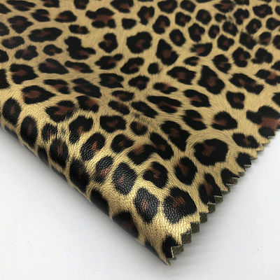 Ropa de impresión de leopardo de cuero PU resistente al agua 0,6 mm espesor personalizado