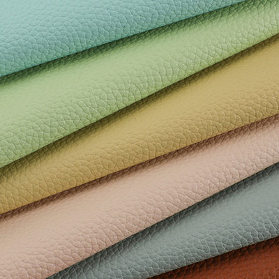 Bolso sintético de lichi de cuero PU con fondo cepillado de 1,2 mm de grosor