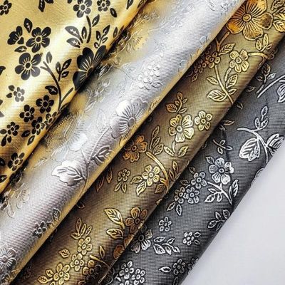 Envasado en caja de cuero de la serie dorada de cuero de PVC en relieve no tejido