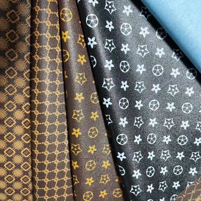 Carta Vintage Imprimido de cuero de PVC para bolsas Cepillo suave Fondo Eco amigable