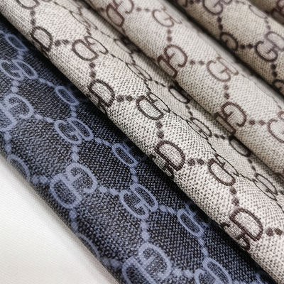 Carta Vintage Imprimido de cuero de PVC para bolsas Cepillo suave Fondo Eco amigable