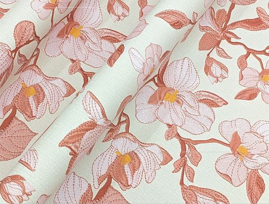 0.8mm Impreso base de flores cepillado de cuero de PVC para bolso de mano caja de embalaje de caja de teléfono uso de decoración