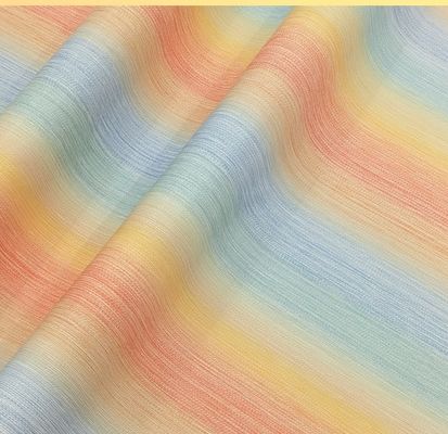 0.8mm Rainbow Gradient Impreso de la Flor de Cuero de PVC para bolso de mano caja de embalaje de caja de teléfono uso de decoración de la caja