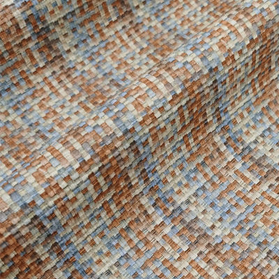 0.8mm de cuero de PVC para bolsas embossed arco iris tejido tela de cuero falso