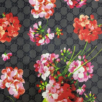 Imprimido GD letra flor PVC Falsa bolsas de cuero Bolsa de teléfono caja de paquete Tejido de cuero