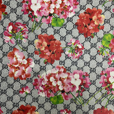 Imprimido GD letra flor PVC Falsa bolsas de cuero Bolsa de teléfono caja de paquete Tejido de cuero