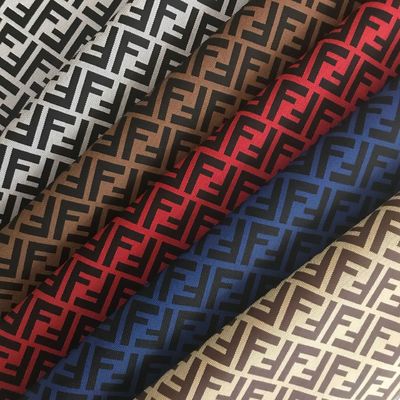 Imprimido de doble letra F PVC Bolsas de cuero falso Bolso de bolsillo de la cartera de teléfono caja de paquete de regalo caja de tela de cuero