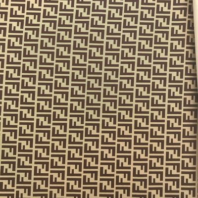 Imprimido de doble letra F PVC Bolsas de cuero falso Bolso de bolsillo de la cartera de teléfono caja de paquete de regalo caja de tela de cuero