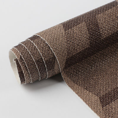 Tejido de cuero artificial de PVC Bolso de mano impreso retro Imitación de cuero genuino