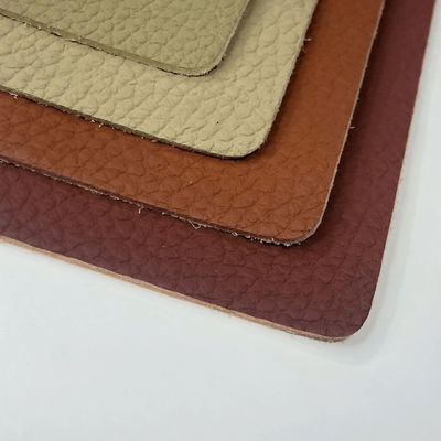 Sofá Litchi de cuero de microfibra Eco amigable Tapicería Tejido de cuero