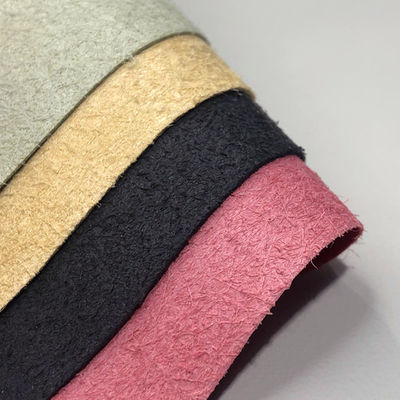 Material de tapicería de cuero falso a medida de fibra microfibra de piel de oveja