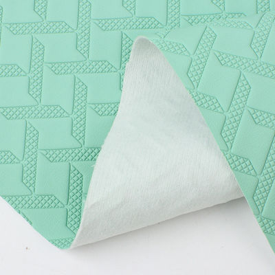 Alfombras de suelo de automóviles personalizadas de cuero tejido de patrón de material de cuero de PVC anti moho