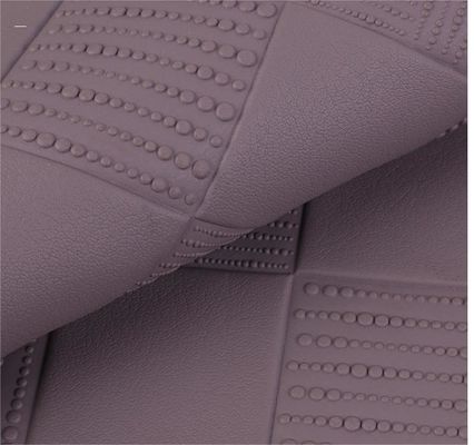 Tejido de cuero de PVC para bolsas colorido gran plaido de imitación de cuero de PVC personalizado