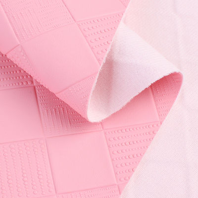 Tejido de cuero de PVC para bolsas colorido gran plaido de imitación de cuero de PVC personalizado