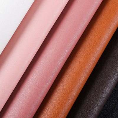 Tejido de cuero de alquitrán de PVC antiincrustación para bolso de mano / tapa de almohadilla de ratón