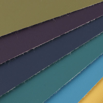 0.8 mm de espesor Cuero de PVC con fondo de tela cepillado de grano fino para muebles Tapicería Instrumentos musicales