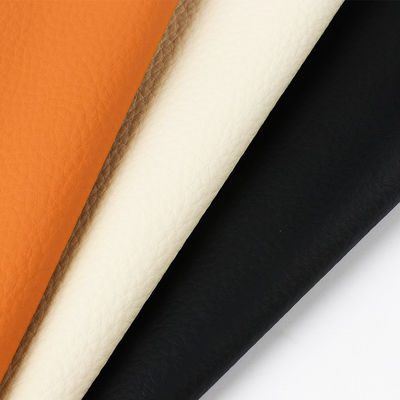 Sofá de alta gama de PVC cuero de 1,0 mm de espesor muebles Litchi cuero falso