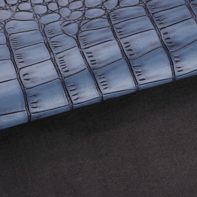 Cuero en relieve de microfibra para zapatos de 1,2 mm Elegancia Cuero de patrón de cocodrilo