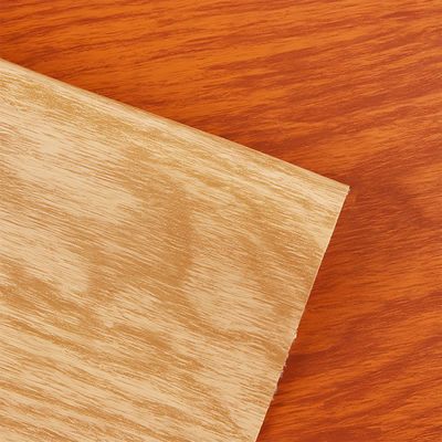 Materiales de decoración de automóviles de tejido de cuero artificial de PVC de grano de madera impreso