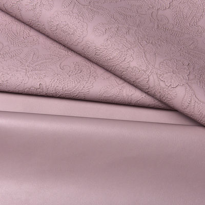 3D Retro Floral Cuero de PVC en relieve para bolso de mano Embalaje Caja Tejido decorativo Placemat Cuero falso