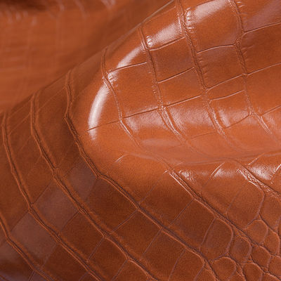 Bolso de PVC en relieve de cocodrilo, caja de joyería decorativa, embalaje, tejido de cuero falso de PVC