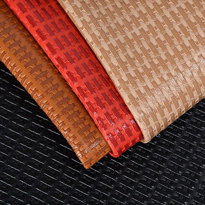 Colores de selección múltiple de esterco de paja de cuero de placas de PVC tejido de cuero artificial bolso de mano bolso de calzado de cuero