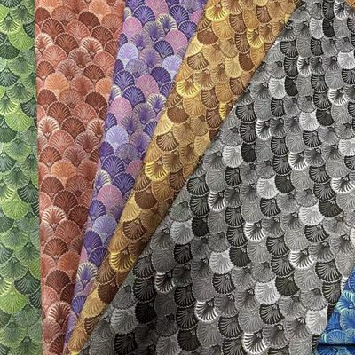 Pvc Peacock Imprimido estilo de película Cuero artificial sintético para bolsas Embalaje portátil teléfono Concha Tejido de cuero falso