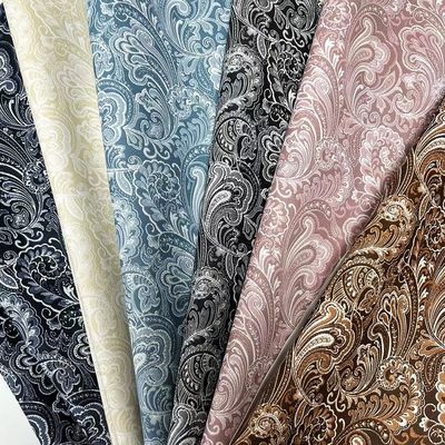 Pvc Floral Impreso de Película Estilo de Cuero Artificial Sintético Para Bolsas Embalaje Cuaderno portátil Teléfono Concha Tejido de Cuero Falso