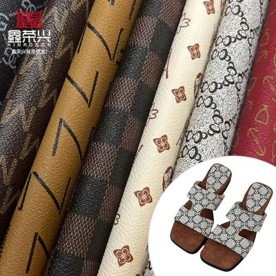 Tejido de cuero PVC impreso de 0,5 mm para bolsos, cuadernos, fundas de teléfono