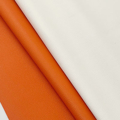 Fábrica mayorista de PVC 0.6mm Litchi textura de cuero falso Relieve de cuero sintético artificial para el asiento del coche bolso de pie decorativo