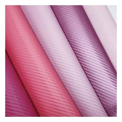 1.0 mm de espesor de fibra de carbono PU cuero sintético para bolsas billeteras cinturones coches boutiques material de cuero falso