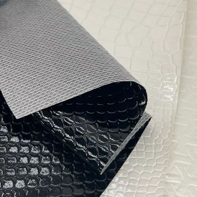 Funda de teléfono de cuero sintético de PVC, manualidades, muebles, brillante, brillante, con relieve, con función elástica, forro impermeable para sofá