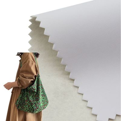 Cuero artificial sintético con estampado digital en relieve blanco de PVC para bolso, cuaderno, carcasa de teléfono, mantel, tela de cuero sintético