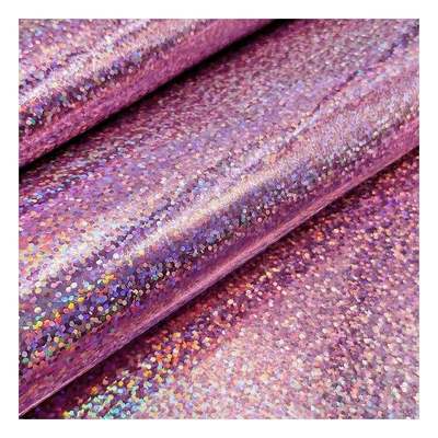 Pu Holográfico Espejo Cuero Gran Patrón de Vidrio Espejo de Grano Sintético Artificial Falsos Zapatos Bolso de Vanidad Bolso de Mano Tejido de Cuero