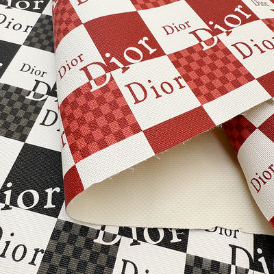 Tejido de cuero sintético de PVC estampado de 0,8 mm de grosor para bolsos y carteras