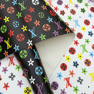 Cuero de imitación de PVC estampado e impermeable para bolsos y manualidades