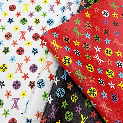Cuero de imitación de PVC estampado e impermeable para bolsos y manualidades