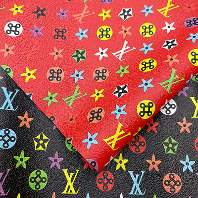 Cuero de imitación de PVC estampado e impermeable para bolsos y manualidades