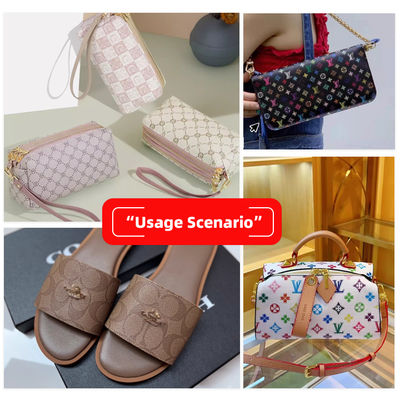 Cuero de imitación de PVC estampado e impermeable para bolsos y manualidades