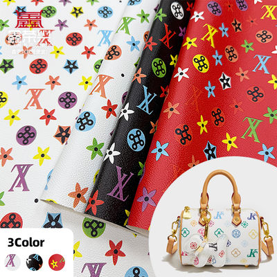 Cuero de imitación de PVC estampado e impermeable para bolsos y manualidades