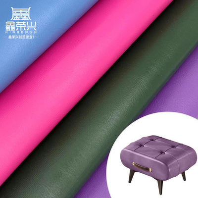 Tejido de cuero de punto de PVC de 0,6 mm de espesor para muebles y tapicería de automóviles